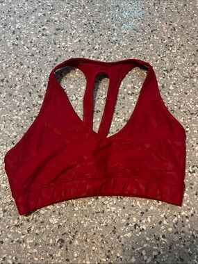 Women’s Red Racerback Bra by Carbon38